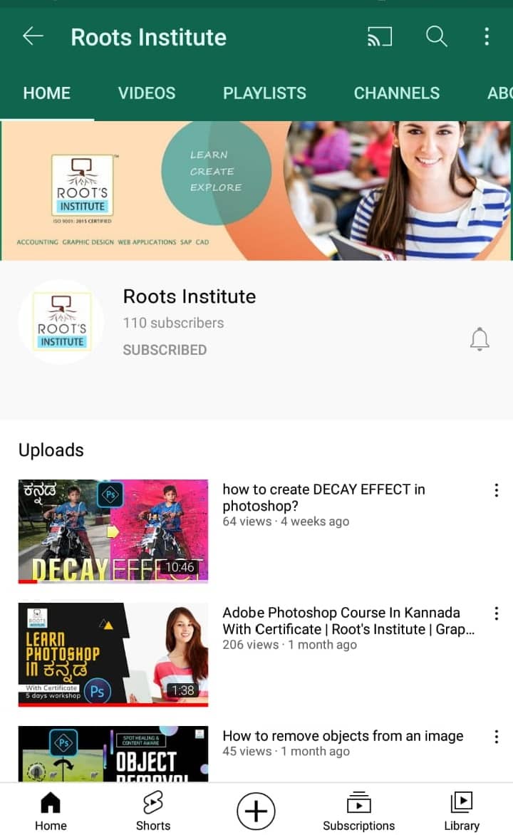 Youtube roots institute